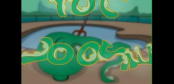  Tentacle monster molests women at pool part 2